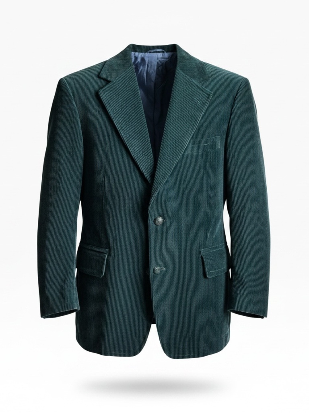 Vintage Dark Green Corduroy Blazer - 40R